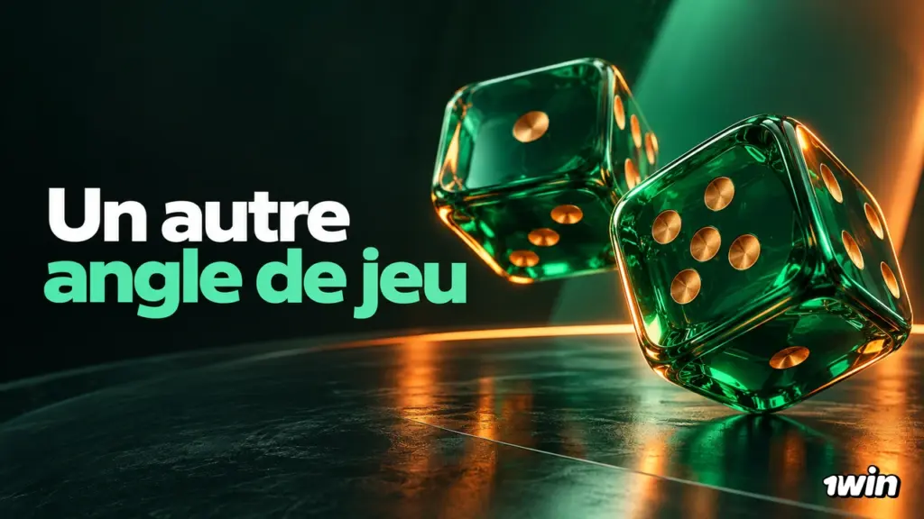 Deux dés verts translucides posés sur une surface sombre